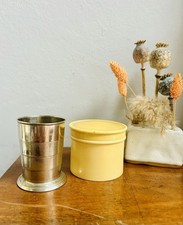 Vintage Collapsible Telescopic Metal Drinking Cup/Tumbler. Bakelite & POSs EPS