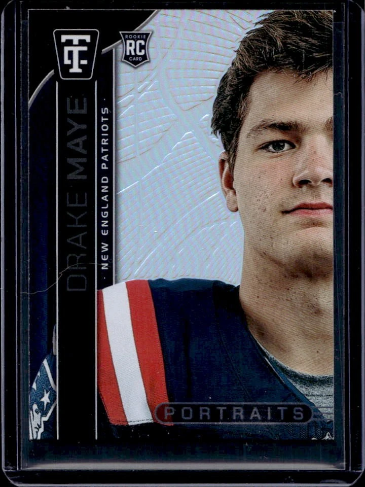 Drake Maye Panini Totally Certified Certified Tuddy #3 Mirror Platinum Camo