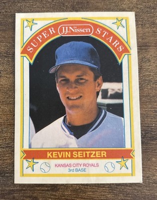 1989 JJ Nissen Super Stars Food Issue Kevin Seitzer #9 Kansas City Royals