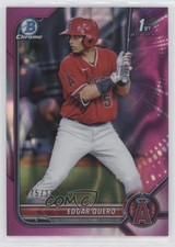 2022 Bowman Chrome Prospects Fuchsia Lava Refractor 175/199 Edgar Quero 05ns