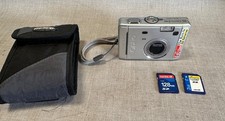 PENTAX Optio S40 4 MP Digital Camera w/ 2 SD cards, Case - WORKS