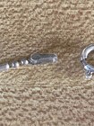 Vintage Italy Sterling Silver 9-3/4" Bar & Bead Chain Link Anklet - 2 Grams — photo 4
