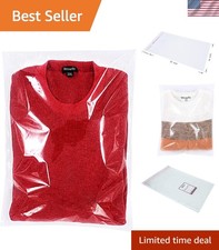 Crystal Clear 100 Count 14x20 Resealable Cellophane Bags - Perfect for Packaging