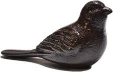 Heavy Duty Cast Iron Bird Door Stop Wedge Decorative Rustic Vintage Statue