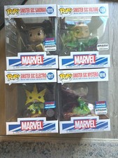 Funko Pop!Sinister Six: Lote de 4 figuras: Buitre, Sandman, Misterio, Electro tal cual