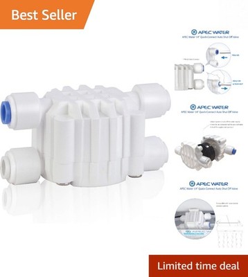 Automatic Shut Off Valve 1/4 Inch Quick Connect for Reverse Osmosis Systems