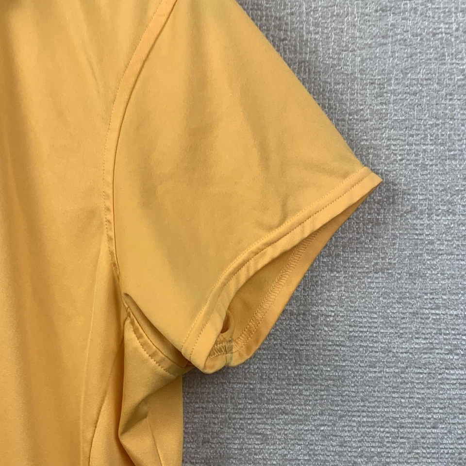 Camisa Adidas Mujer Extra Grande Naranja Amarillo Climalite Performance Polo Golf XL Foto 4 de 4