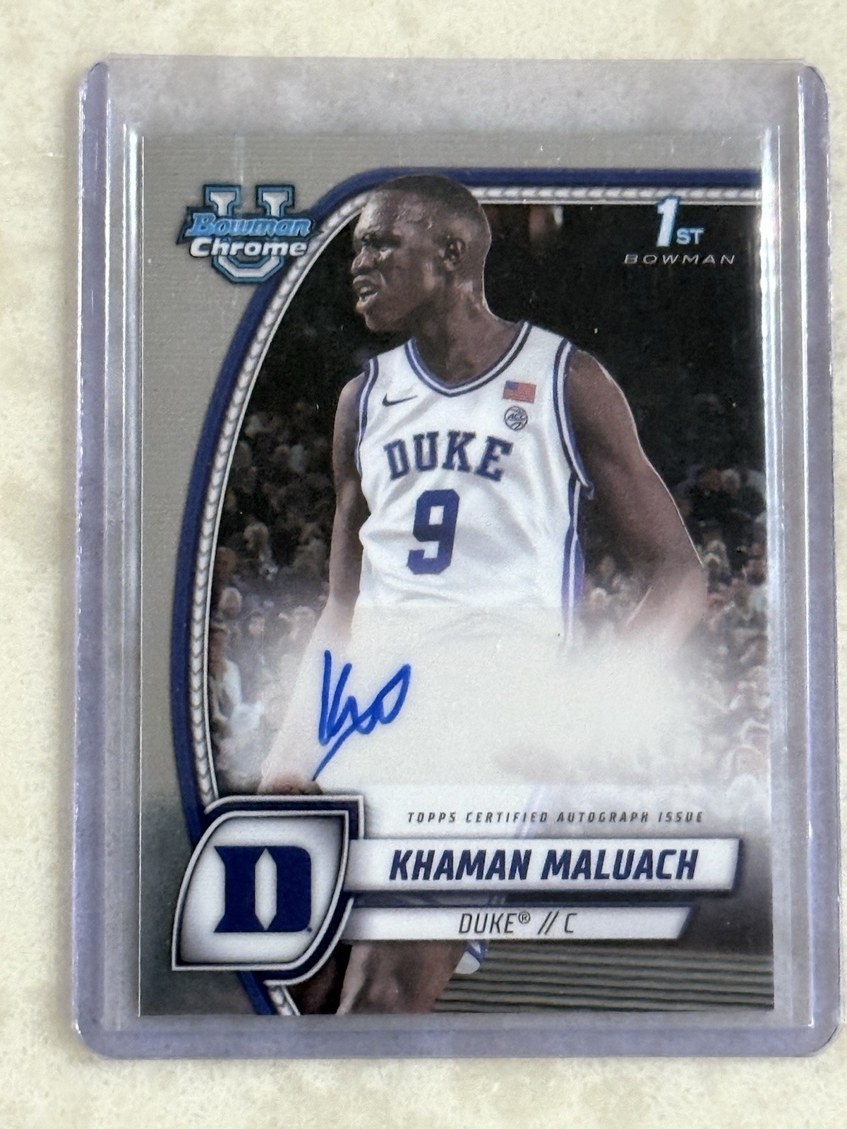 2024-25 Bowman University Chrome - 1st Prospect Autograph Card Khaman Maluach 46