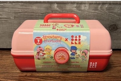 Strawberry Shortcake X Caboodles Makeup Organizer 7-Piece Set NEW