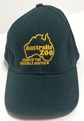 Australia Zoo Home of the Crocodile Hunter Souvenir Baseball Cap Hat Green