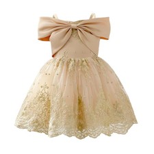 Girl Flower Kids Pageant Ball Gown Princess Party Prom Birthday Bowknot Dress