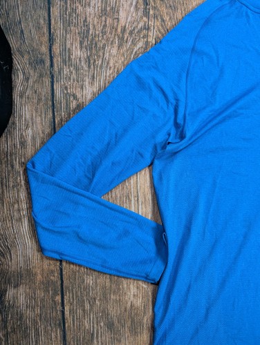 Felpa con cappuccio mezza zip Lululemon Metal Vent Tech blu uomo taglia XL usata in ottime condizioni - Foto 4 di 13