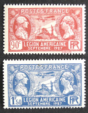 TIMBRES DE FRANCE : 1927 YVERT N° 244 + 245* NEUF AVEC CHARNIERE - EN BON ETAT
