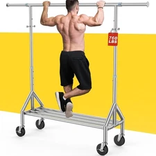 Upgraded 100% Stainless Steel Clothing Rack Load 760LBS, Heavy Duty Clothes Rack