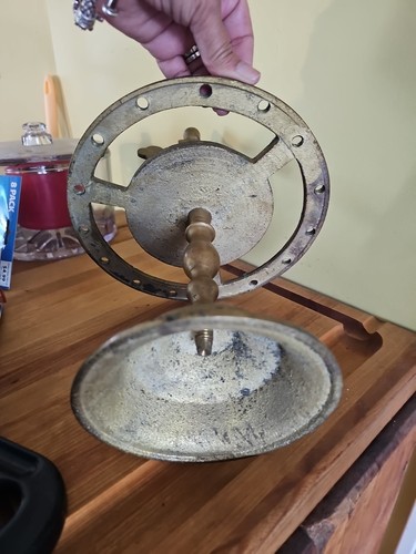 Vintage Church Candle Holder Heavy Brass Must See Rare! - Picture 11 of 14
