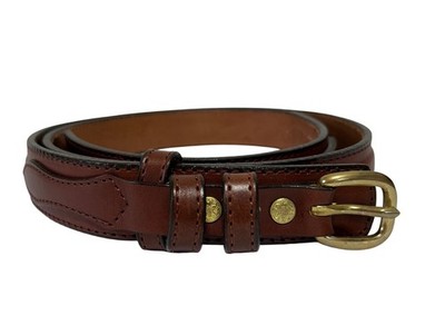 Yoder Leather Co. Mens Sz 46 Premium Genuine Leather Belt Brown
