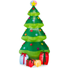 10 Ft. Height by 5 Ft. Width Inflatable Christmas Tree with 10 LED Lights