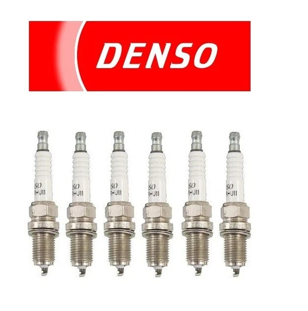For Saab 9-3 9-5 1999-2005 Set Of 6 Spark Plugs Denso Regular Resistor Q22PR U11