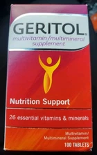 Geritol Multivitamin Mineral Nutrition Support 100 Tabs Exp 09/27