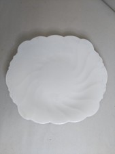 Coalport White Swirl Cake Plate 10in x 9in
