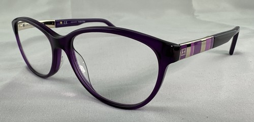 Escada Eyeglasses Frames Only VES 378 0U55 Purple 53-16-140 Plastic Italy & Case - Picture 2 of 13