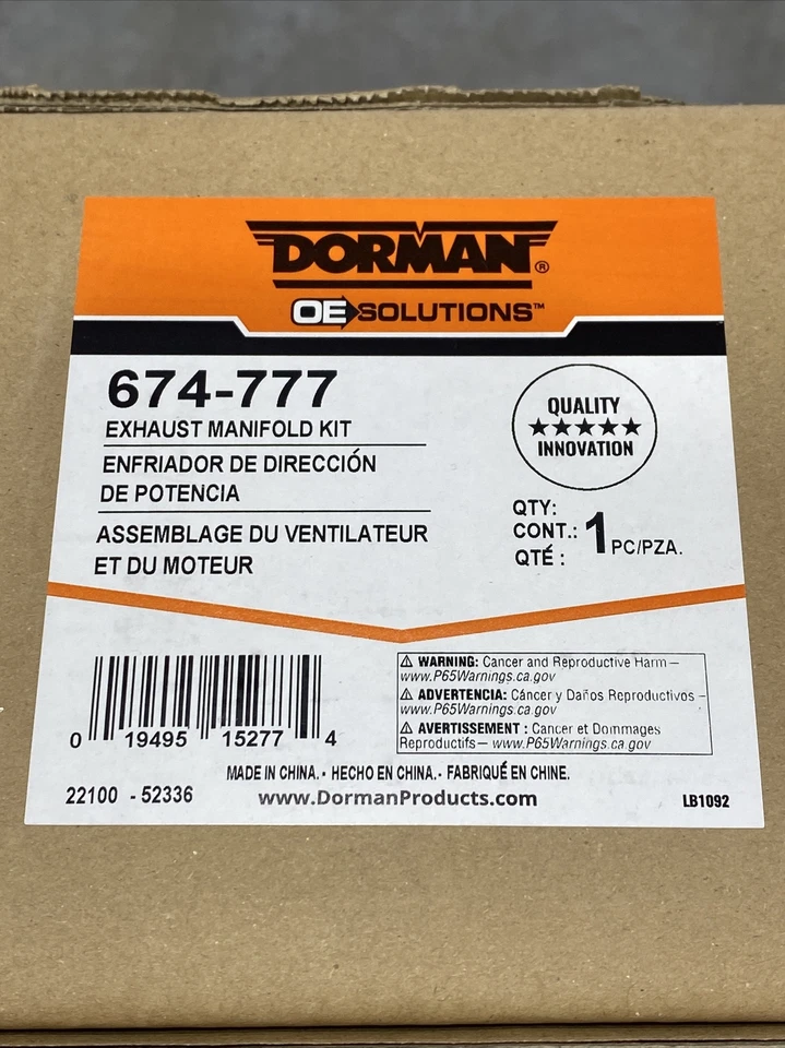 Выпускной коллектор Dorman 674-777 для Chevy Olds Buick Rainier Trailblazer 9-7x 05 - Изображение 2 из 4