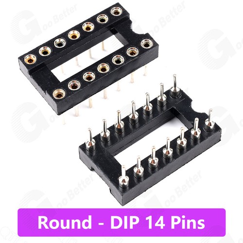 IC Sockets Integrated Circuit Socket DIL DIP Holder 6/8/14/16/18/20/24/28/40 Pin - Picture 21 of 40