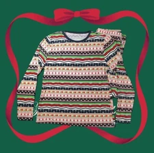 成人聖誕睡衣套裝輕盈柔軟彈性女款中號 