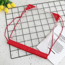 Crystal Clear Transparent PVC Drawstring Backpack Waterproof Stadium Bag