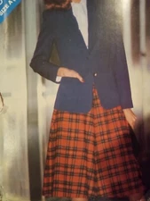 UC 8 10 12 Vintage 80s Skirt Blazer Sewing Pattern See & Sew 3285