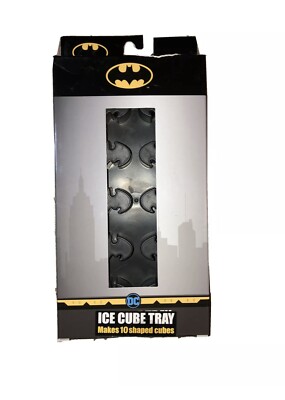 DC Comics Batman Logo Silicone Ice Cube Tray BPA Free Makes 10 Molded Cubes