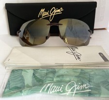 Maui Jim Sunglasses MJ-422-26 Breakwell 63-13-127 Polarized Rimless New Italy