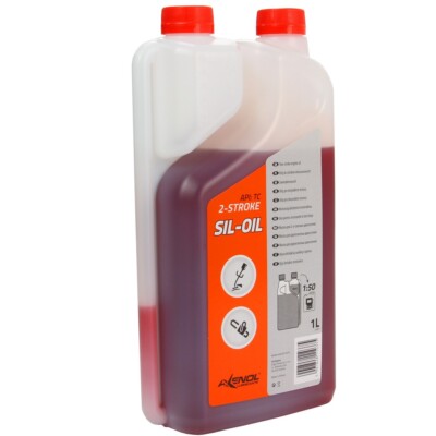 Motoröl 2-Takt 1 Liter Zweitaktöl Original 50:1 Motorsägen Rasenmäher Öl SIL-OIL