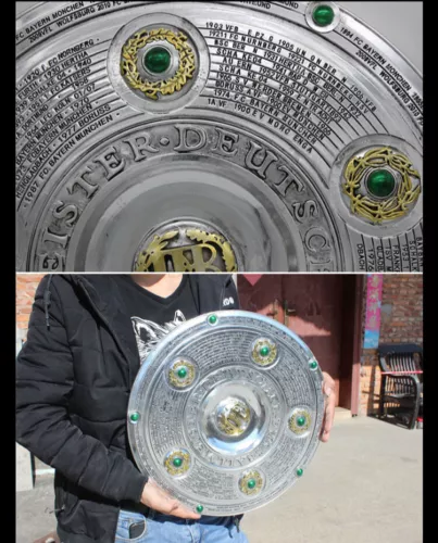 Bundesliga Meisterschale Fußball Meisterschaft Sammlung 42.5*42.5cm Harzig - Bild 6 von 8