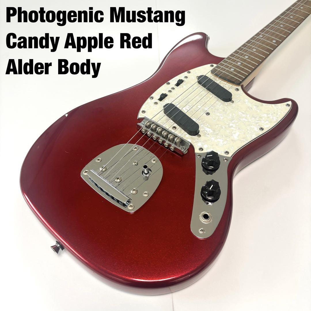 Electric Guitar Photogenic Mustang MG-200 Azusa Nakano Candy Apple 