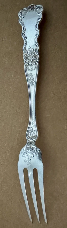 "ART NOUVEAU GORHAM BUTTERCUP 6 1/8"" TENEDOR DE FRUTA INDIVIDUAL ESTERLINA PIEZA ANTIGUA!! Foto 4 de 4