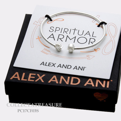 Alex and Ani Spiritual Armor Silver Hand of Fatima Bracelet RTL