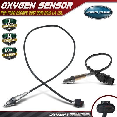 2x Upstream & Downstream O2 Oxygen Sensor for Ford Escape 2017 2018 ...