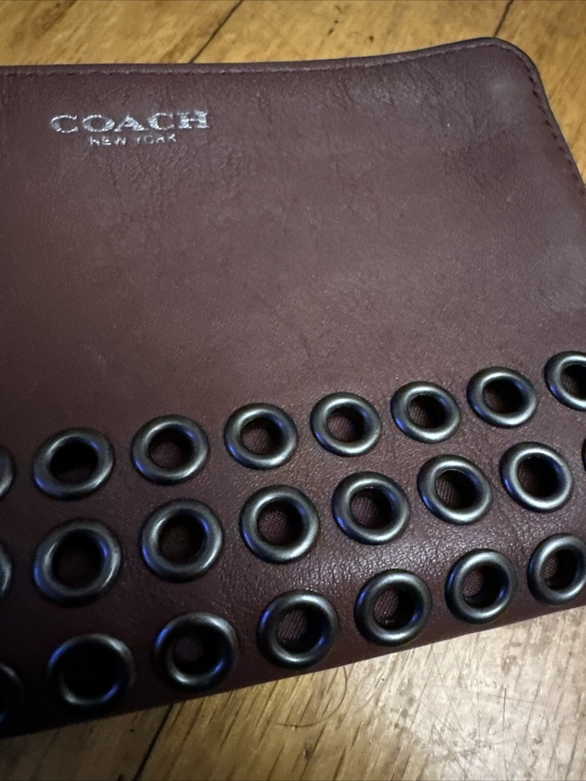 Coach Bleecker Braccialetto in pelle rosso mattone