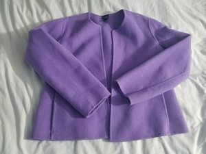 eileen fisher boiled wool zip jacket