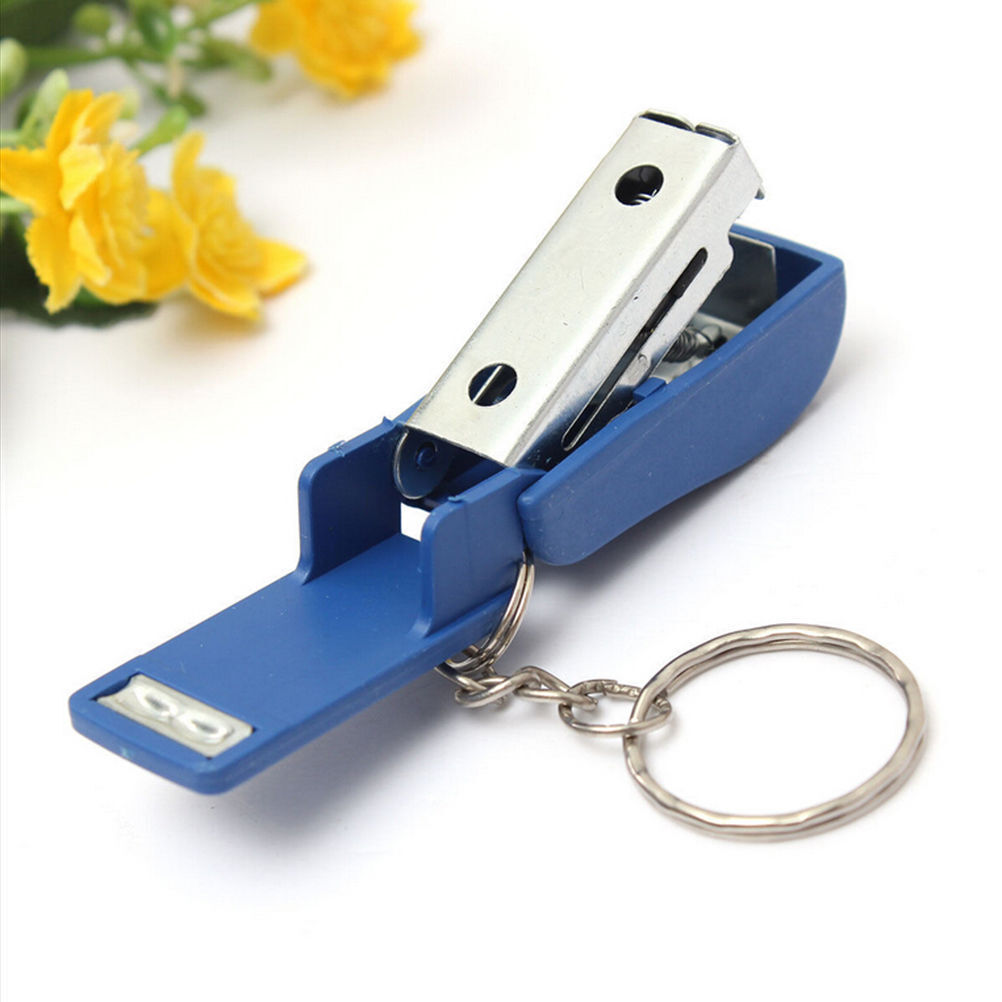 2 X Keychain Mini Cute Stapler For Home Office School Paper Bookbinding Gif