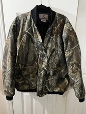 Game Winner Camo Men's Hunting Jacket Lined Insulated XL Realtree Hardwood