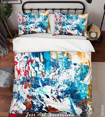 3D Abstract Graffiti Quilt Cover Set Bedding Sets Pillowcases Queen