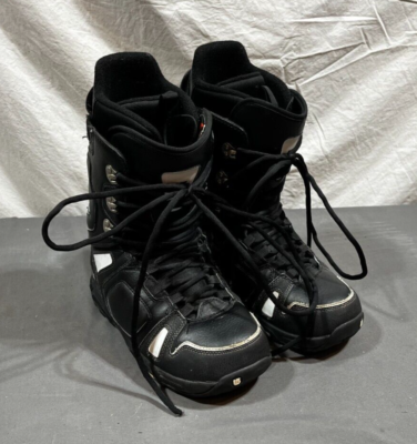 Burton Freestyle Black Leather All-Mountain Snowboard Boots US 6