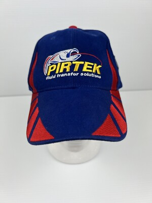 #ad PIRTEK Blue Red Yellow Cap With Adjustable Strap amp; Embroidered Logo New With Tag AU $24.95