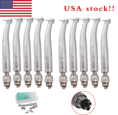 1/10 Dental High/Fast Speed Turbine Handpiece +Quick Coupler 4 Hole Fit KAV st