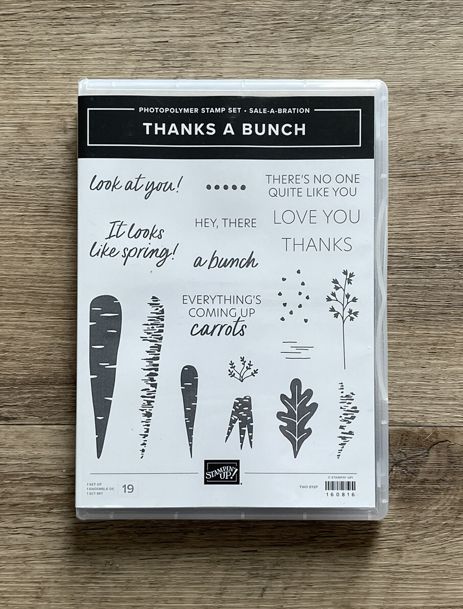 Stampin up! THANKS A BUNCH Sale-a-bration 2023 Set 19 stamps RARE NEW ...