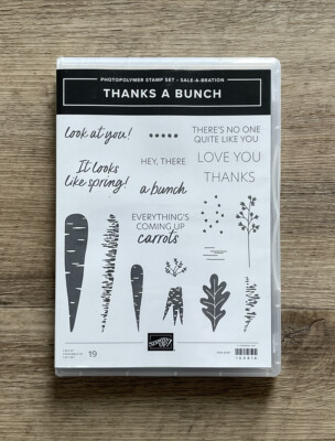 Stampin up! THANKS A BUNCH Sale-a-bration 2023 Set 19 stamps RARE NEW ...
