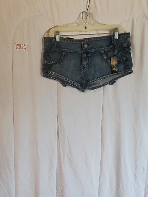 Ruflessi Style # WDS03 Lt Blue Jean Short Shorts Size 11/12