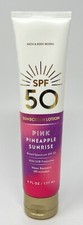 1 NEW BATH  BODY WORKS PINK PINEAPPLE SUNRISE SUNSCREEN LOTION CREAM SPF 50 6OZ